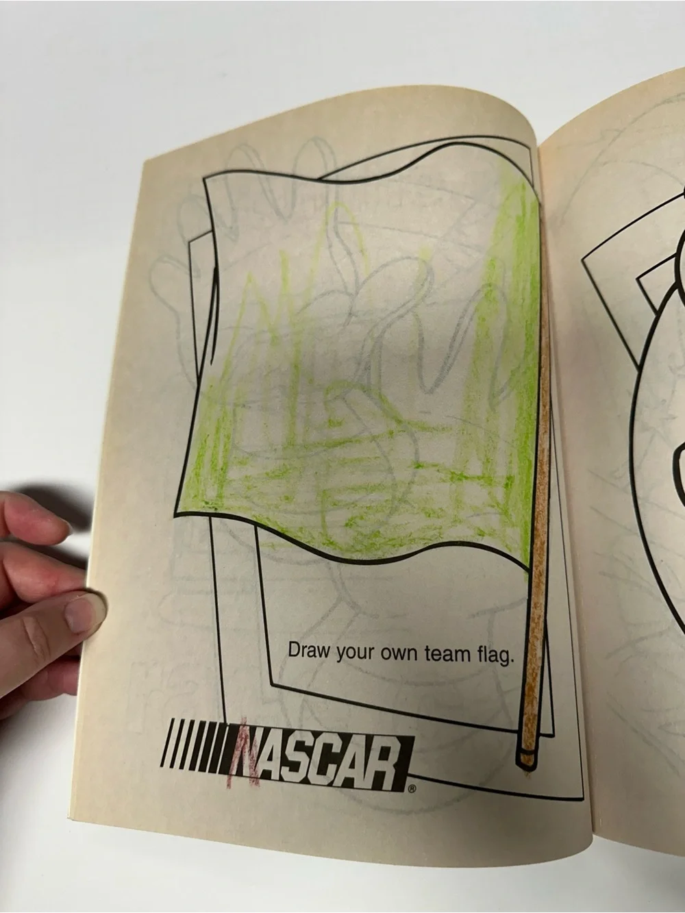 Rusty Wallace Nascar Jumbo Coloring and Activity Book from 2003